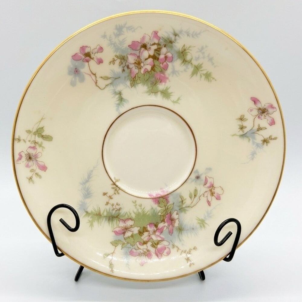 Saucer Gold Trim Theodore Haviland New York Apple Blossom USA Made Replacement